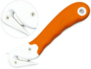 CUTTER Q-CONNECT COMBI DE SEGURIDAD SX782N-1 CON CUCHILLA FIJA OCULTA PARA EVITAR CORTES