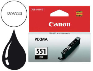 INK-JET CANON 551 PIXMA MG5450 / IP7250 / MG6350 NEGRO 7 ML