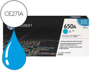 TONER HP 650A LASERJET CP 5520 / 5525 CIAN 15.000 PAG