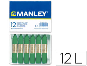 LAPICES CERA MANLEY UNICOLOR VERDE MUSGO Nº 56 CAJA DE 12