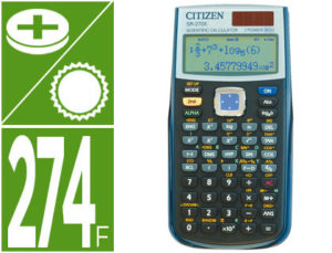 CALCULADORA CITIZEN CIENTIFICA SR-270X COLLEGE 274 FUNCIONES NEGRA