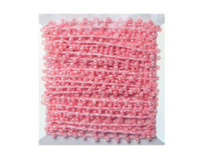 HILO CON PERLAS COLOR ROSA LONGITUD 4,5 M
