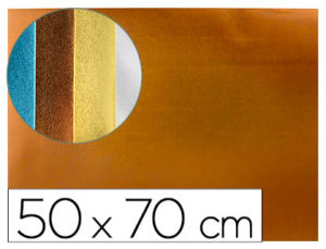 GOMA EVA LIDERPAPEL 50X70 CM ESPESOR 2 MM METALIZADA NARANJA