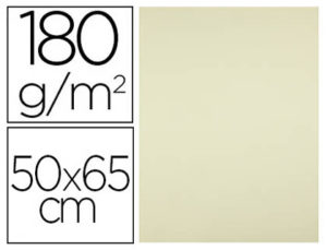 CARTULINA LIDERPAPEL 50X65 CM 180G/M2 AMARILLO PAQUETE DE 25
