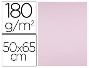 CARTULINA LIDERPAPEL 50X65 CM 180G/M2 ROSA PAQUETE DE 25