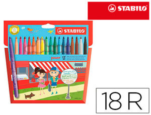 ROTULADOR STABILO POWER CAJA DE 18 COLORES