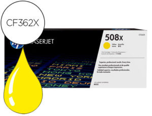 TONER HP 508X LASERJET M552 / 553 / 577 AMARILLO 9.500 PAG
