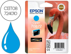 INK-JET EPSON T0872 STYLUS PHOTO R1900 CIAN 650 PAG