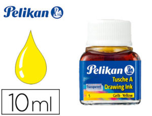 TINTA CHINA PELIKAN AMARILLO N.5 FRASCO 10 ML