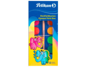 ACUARELA PELIKAN F355 ESTUCHE PLASTICO 12 COLORES CON PINCEL