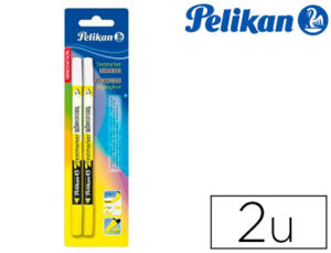 ROTULADOR PELIKAN FLUORESCENTE BORRABLE 456 AMARILLO BLISTER CON 2 UNIDADES