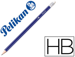 LAPICES DE GRAFITO PELIKAN GP HEXAGONAL HB CON GOMA DE BORRAR