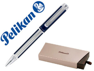 BOLIGRAFO PELIKAN K40 TWIST AZUL / PLATA