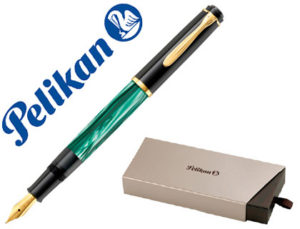 PLUMA PELIKAN M200 VERDE MARMOL PLUMIN F