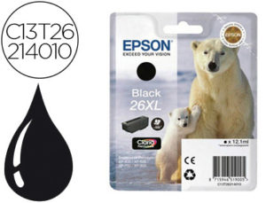 INK-JET EPSON T2621XL EXPRESSION XP-600 / 605 / 700 / 800 NEGRO – 500 PAG –