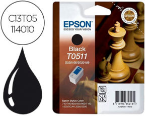 INK-JET EPSON T0511 STYLUS 800 / 850 / 2500 NEGRO – 900 PAG –