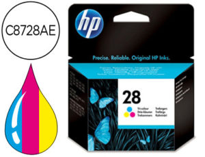 INK-JET HP N.28 TRICOLOR DJ 3320 3420 3745 3840 3845 5600 5850 OJ 4110 6100 6110 PSC 1100 1310 1315 1355 1215