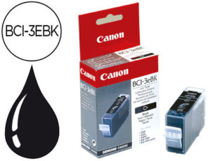 INK-JET CANON BCI-3EBK NEGRO BJC3000 6X00,S400 450 500 520 530 600 630 750 4500 MP780 750MPC400 600 7X00PH IP3000 4000